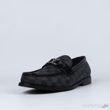 LV Moccasin Plain Leather Brown Loafers (Dot Perfect) - Photo 4