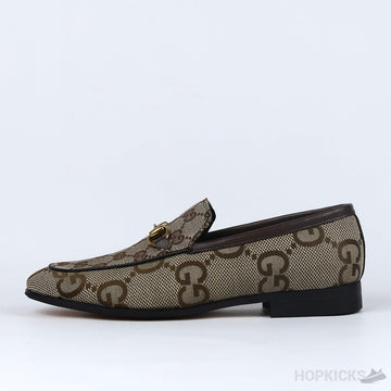 Gucci Jordaan Maxi Canvas Loafers (Dot Perfect)