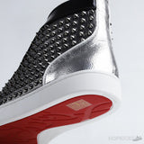 CL Louis Spikes High Sneakers White Black - Photo 12