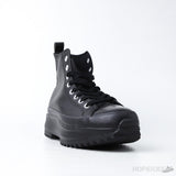 Converse Run Star Hike Hi Triple Black Leather - Photo 5