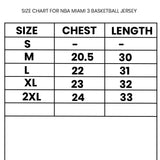 NBA Dwyane Wade Red Miami 3 Red Jersey - Photo 5