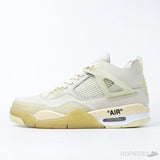 Off-White x Air Jordan 4 'Sail' (Dot Perfect) - Photo 1