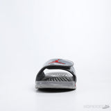 Air Jordan Hydro 4 White Cement Grey Slides - Photo 2