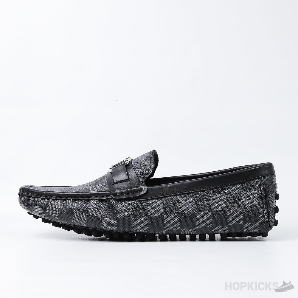 LV Hockenheim Moccasin Damier Graphite Canvas (Dot Perfect)