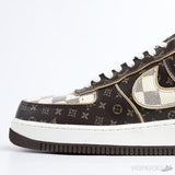 Air Force 1 Low x LV Monogram Brown Damier Azur - Photo 3