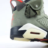 Nike Air Jordan 6 Travis Scott Olive Suede (Dot Perfect) - Photo 4