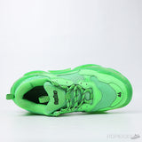 Bale*ciaga Triple S Neon Green Clear Sole (Dot Perfect) - Photo 4