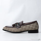 Gucci GG Web-stripe Tassel Loafers (Dot Perfect) - Photo 1