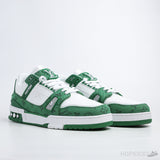 LV Trainer Green Monogram Denim White - Photo 7