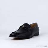 Gucci Black Leather Interlocking G Loafers (Dot Perfect) - Photo 2