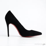 CL Decoltish 100 Black Suede Pump - Photo 4