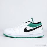 Air Jordan 1 Low White Lucky Green Black (Premium Batch) - Photo 1