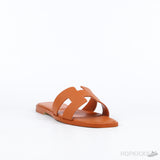 Hermes Oran Orange Sandal Mule Epson Leather (Premium Batch) - Photo 2
