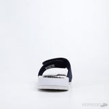 Air Jordan Hydro V Retro Obsidian Navy Blue White Slides - Photo 1