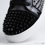 CL Louis Spikes High Sneakers White Black - Photo 11