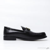 Versace Black Leather Metal Logo (Dot Perfect) - Photo 3