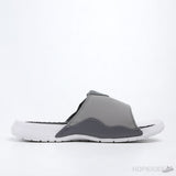 Air Jordan Hydro 6 Retro Grey White Gunsmoke Slides - Photo 6