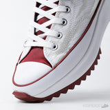 Converse Run Star Hike Hi White Logo Red - Photo 11