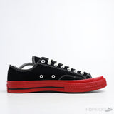 All-Star 70 Ox Comme des Garcons PLAY Black Red Midsole - Photo 3
