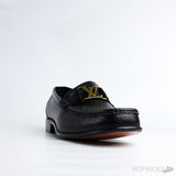 LV Black Hockenheim Python Leather Shoes - Photo 2