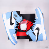 Air Jordan 1 Retro High White University Blue Black - Photo 2