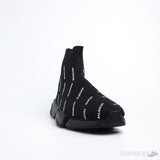 Bale*ciaga Speed Trainer 2.0 All Over Logo Black White (Premium Plus Batch) - Photo 2