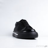 Prada Macro Re-Nylon And Brushed Leather Black Sneaker - Photo 2