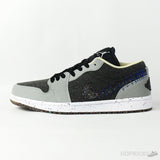 Air Jordan 1 Low SE Crater Black Grey - Photo 1