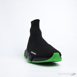 Bale*ciaga Speed 2.0 Clear Sole Black Neon Green Black - Photo 2