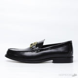 Versace Black Leather Metal Logo (Dot Perfect) - Photo 1