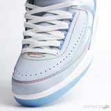 J Balvin x Air Jordan 2 Retro Celestine Blue White Multi-Color (Dot Perfect) - Photo 12