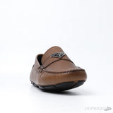 Prada Triangle Logo Penny Slot Brown Loafers (Premium Plus Batch) - Photo 2