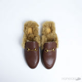 Gucci Princetown furr Loafers Bordeaux - Photo 15