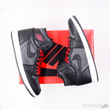 Air Jordan 1 Retro High Black Satin Gym Red - Photo 2