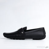 LV Black Monte Carlo Moccasin Driving Loafer - Photo 1