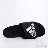 Adilette Core Black White Logo Slides - Photo 5
