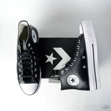 All-Star 70s Hi Black Leather (Dot Perfect) Fat Sole - Photo 2