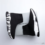 Bale*ciaga Speed Graffiti Trainer Black White - Photo 2