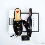Gucci Princetown Bee and Star Mule - Photo 2