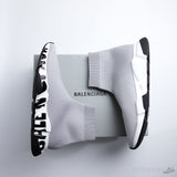 Bale*ciaga Speed Graffiti Gray White Black - Photo 2