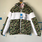 A Bathing Ape Camouflage Camo Hoodie Puffer Jacket [ PREMIUM MATERIALS ] - Photo 2