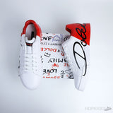 D&G White Red Portofino Sneakers - Photo 2