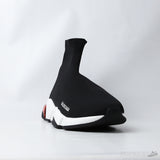 Bale*ciaga Speed Trainer Clear Sole Black Pink White (Dot Perfect) - Photo 2