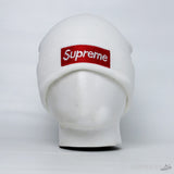 Supreme New Era Box Logo White Beanie - Photo 1