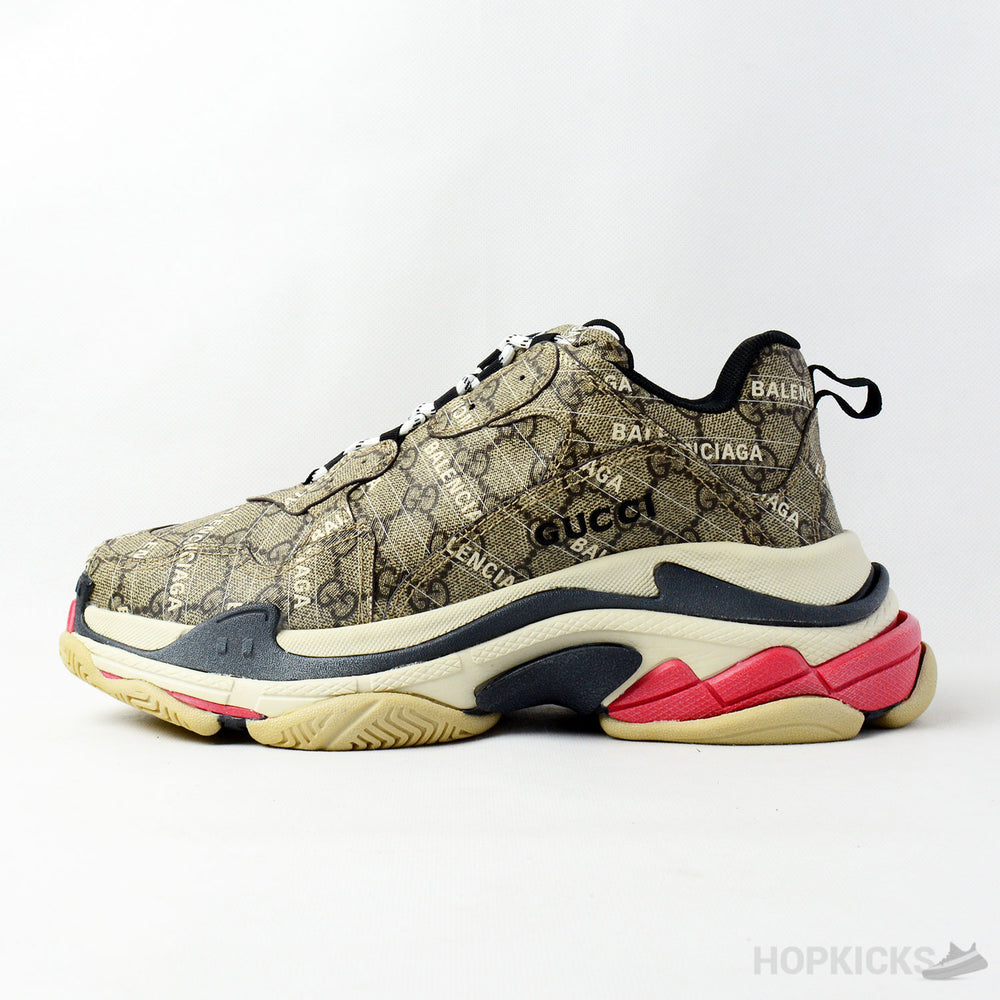 Gucci x Balenciaga The Hacker Project Triple S Beige