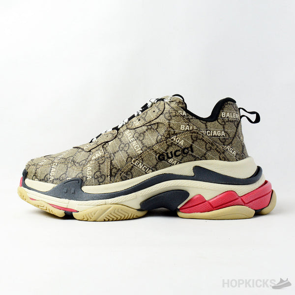 Gucci x Balenciaga The Hacker Project Triple S Beige