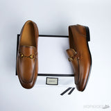 Gucci Jordaan Leather Loafer Brown - Photo 2