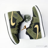 Air Jordan 1 Mid Military Olive (Premium Batch) - Photo 2