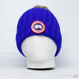 Canadian Blue Beanie With Pom Pom - Photo 1