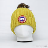 Canadian Yellow Beanie With Pom Pom - Photo 1